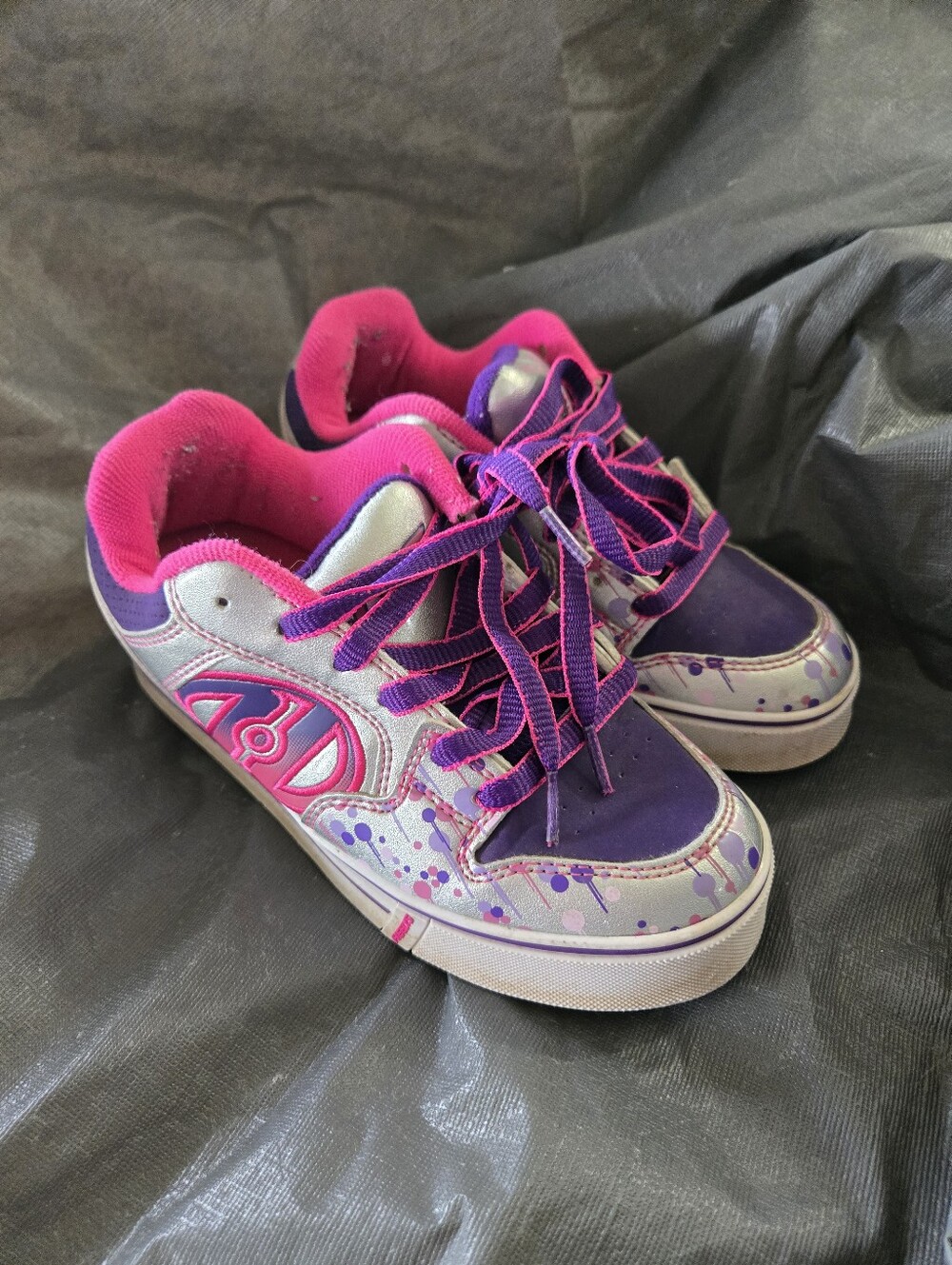 Heely's Girls Purple & Pink Fashion Sneakers - Kids Shoes With Wheel In Heel